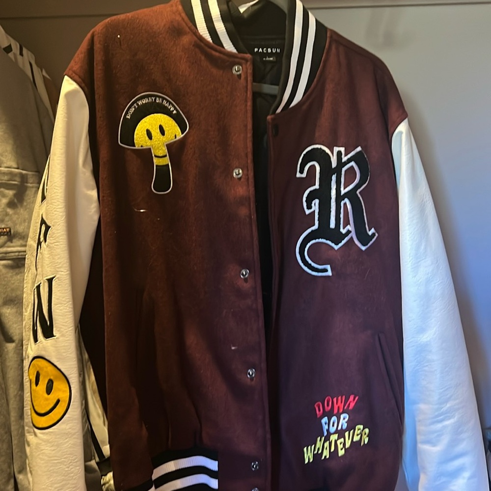 Large pacsun varsity jacket